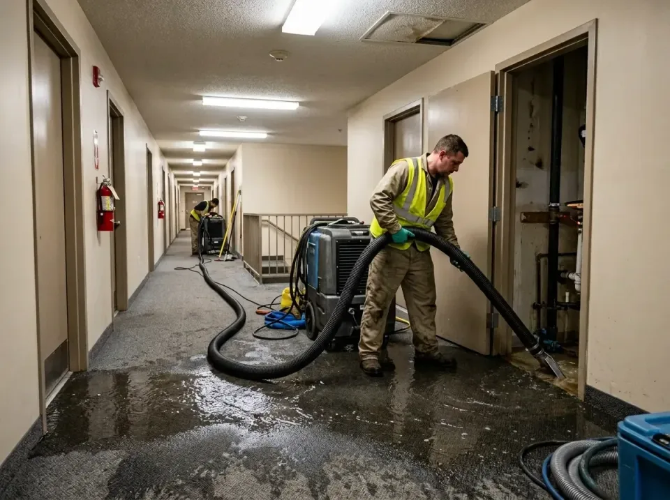 multi-unit-apartment-hallway-f-005 — frequently asked questions, Emergency Burst Pipe Water Extraction & Removal in New Brig…